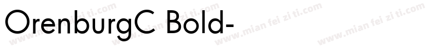 OrenburgC Bold字体转换